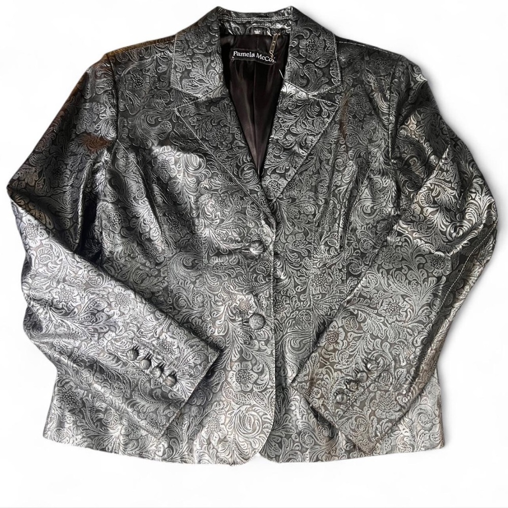 Pamela McCoy Shimmering Gray Jacket